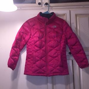 Girls  XL(18) Pink North Face Jacket